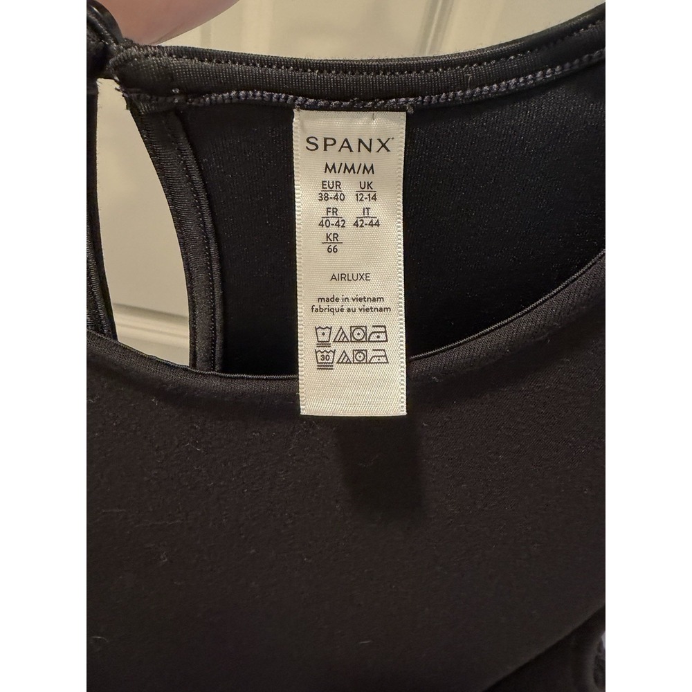 SPANX AirEssentials Sleeveless Jumpsuit Very Black Size Medium 50282R Airluxe - Picture 5 of 9